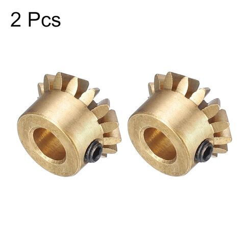 #US 2pcs Bevel Gear Tapered Bevel Pinion Gear 0.8 Module (15T 5mm Hole) in Kuwait