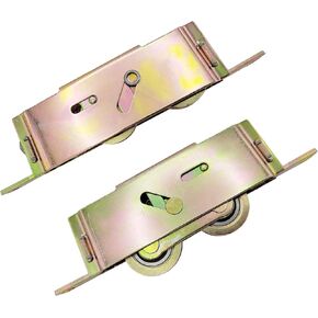 2 Pack Sliding Patio Door Tandem Roller Assembly Fits for Truth P/N #31761A & #30410, Milgard, Marvin, Jeld-Wen, 5-3/4" Screw Hole Centers, 1-1/4" Steel Ball Bearing, Side Adjustment in Kuwait