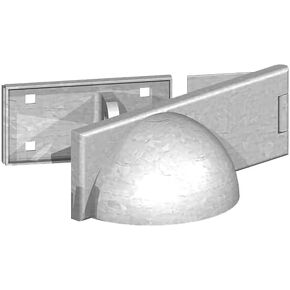 GATEMATE® Right Hand Padlock Protector | Galvanized Steel | High-Security Gate Lock Shield | Rust-Resistant Durable Design | Protects Padlocks from Tampering and Weather in Saudi Arabia
