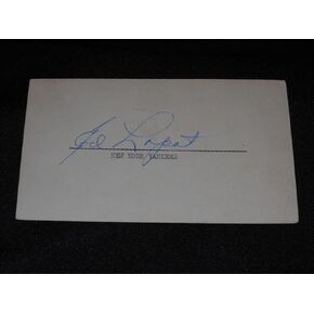 New York Yankees Ed Lopat (d.92) Signed Autograph Original 1951 GPC Card S13 - MLB Autographed Baseball Cards in Saudi Arabia
