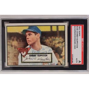 Johnny Klippstein (d.03) Autographed 1952 Topps #148 Signed SGC JSA Authentic - Baseball Slabbed Autographed Cards in Saudi Arabia