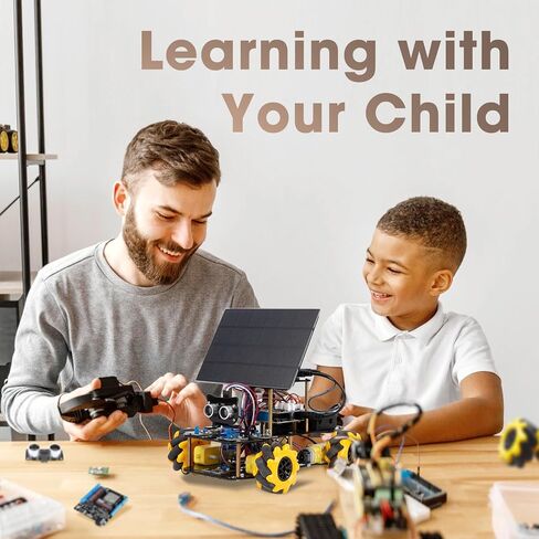 Robotics Kit for Kids Ages 8–12, ACEBOTT Smart Robot Car Kit with 3MP Camera, STEM Toys for Boys Compatible with Arduino & Scratch, App & Remote Control, STEM Gift for Boys, Girls and Adults in Kuwait