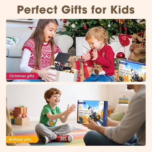 Robotics Kit for Kids Ages 8–12, ACEBOTT Smart Robot Car Kit with 3MP Camera, STEM Toys for Boys Compatible with Arduino & Scratch, App & Remote Control, STEM Gift for Boys, Girls and Adults in Kuwait
