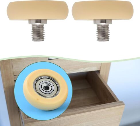 2pcs Rowing Machine Seat Wheel Nylon Roller Wheel With Bearing 8x36x10mm POM Drawer Slide Roller Track Wheel with M8 Thread in Saudi Arabia