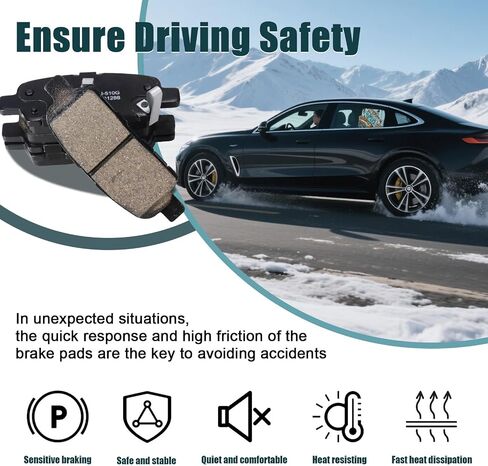 HYFTJYZ Front Ceramic Disc Brake Pads HZ-1375 For Volkswagen Passat Tiguan Audi Q3 Quattro Limited in Kuwait