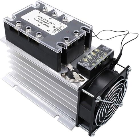 ترحيل الحالة الصلبة ثلاث مراحل SSR صفر الصليب المتقاطع 3 مراحل التحكم 3-32VDC مع الرادياتير 380V10A 25A 40A 60A 80A 100A 1PCS (AC-AC ، 10A) in Saudi Arabia