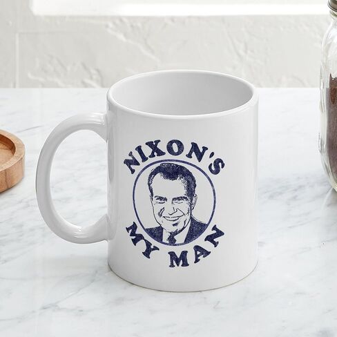CafePress Nixon's My Man T Shirt Mug 11 oz (325 ml) Ceramic Coffee Mug in Saudi Arabia