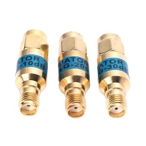 1PCS 2W DC-6GHz ، SMA Male to SMA Female Coansial RF Entenuator 1-30dB SMA موصلات ثابتة مطلي بالذهب (30 ديسيبل) in Kuwait