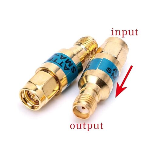 1PCS 2W DC-6GHz ، SMA Male to SMA Female Coansial RF Entenuator 1-30dB SMA موصلات ثابتة مطلي بالذهب (30 ديسيبل) in Kuwait