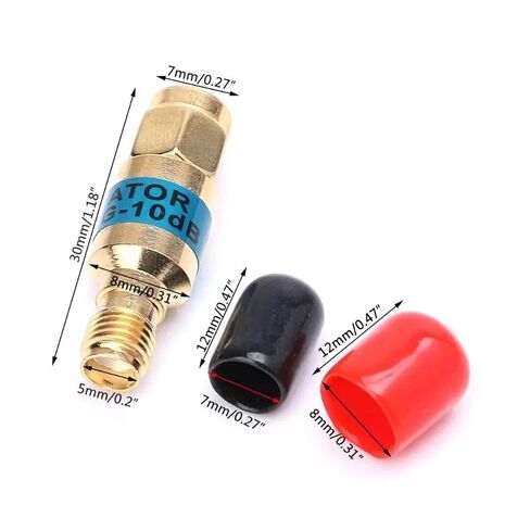 1PCS 2W DC-6GHz ، SMA Male to SMA Female Coansial RF Entenuator 1-30dB SMA موصلات ثابتة مطلي بالذهب (30 ديسيبل) in Kuwait