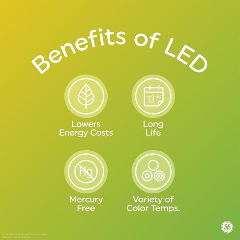 GE LED + LED Backup Battery LED مصابيح LED ، A21 مصباح الطوارئ القابل لإعادة الشحن لانقطاع التيار الكهربائي + مصباح يدوي ، أبيض ناعم (2 عبوة) in Saudi Arabia