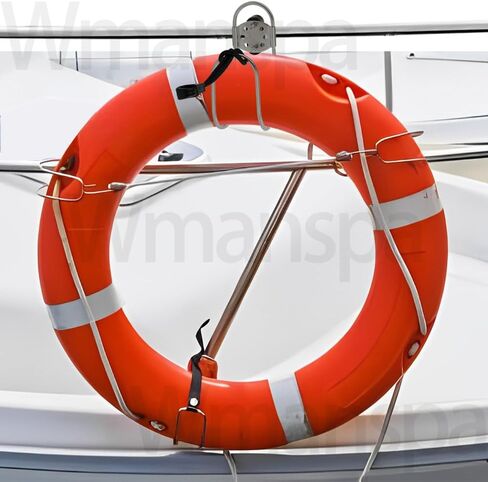 Stainless Steel Life Ring Buoys Holder and Safety Emergency Whistles Kit Horseshoe Bracket Plastic Mount Well in Saudi Arabia