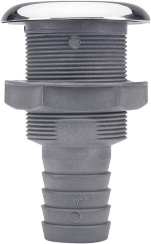 White Water 6657N-SCP Nylon Thru Hull Scupper, 2" Hose, 2-3/16" Cutout in Kuwait
