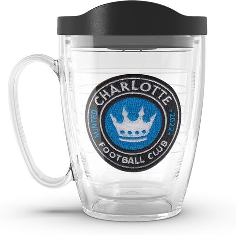 Tervis MLS Charlotte FC - الشعار الأساسي المصنوع في الولايات المتحدة الأمريكية كوب سفر معزول مع عزل معزول. in Saudi Arabia