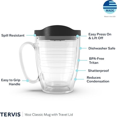 Tervis MLS Charlotte FC - الشعار الأساسي المصنوع في الولايات المتحدة الأمريكية كوب سفر معزول مع عزل معزول. in Saudi Arabia