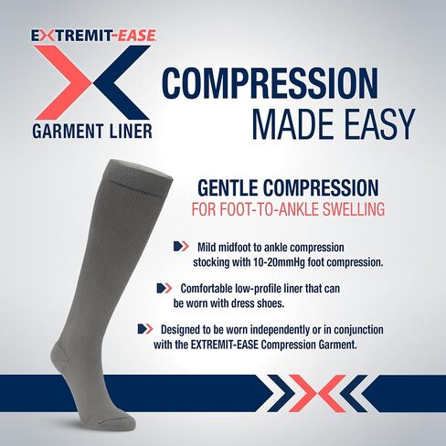 Garment Liner, Unisex, Light Foot-to-Ankle Compression, Tan & Grey, Small - XXLarge, 1 2 4 Undersocks/Pack in Saudi Arabia