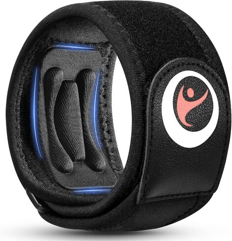 Tennis & Golfer's Elbow Brace for Men & Women with Tendonitis & Elbow Pain Relief - Adjustable Strap & Compression Pads, Arm Forearm Support Band - Black 1 Pack in Saudi Arabia