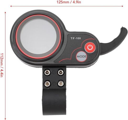 TF 100 Electric Scooter LCD Display Throttle with Thumb Control and Automatic Timer 6 Pin Panel for M4 Scooter in Saudi Arabia