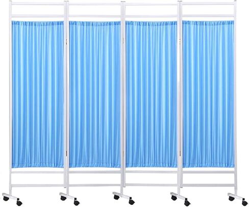 Hospital Privacy Screen,Folding Privacy Screen,Mobile Room Dividers,Privacy Separator Wall Temporary Fence,for Emergency Room Ward Hospital Beauty Salon(Pink,3 Panel) (Pink 3 Panel) in Saudi Arabia