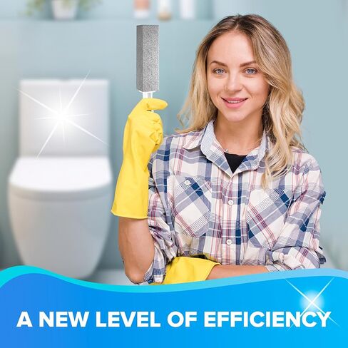 Disiwene Pumice Cleaning Stone مع مقبض مرحاض وعاء منظف مزيل حلقة ماء إلى الحمام/المسبح/المطبخ/تنظيف الأسرة (4 ، 4 عبوات مع المقبض) in Kuwait