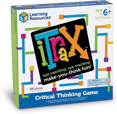 Learning Resources iTrax Critical Thinking Game - 69 Pieces, Ages 6+ Brainteaser Games for Kids, Develops Critical Thinking Skills, Board Games in Saudi Arabia