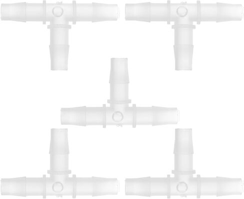 Vacuum Tubing Connector T Shaped 3 Way Vacuum Tubing Connector Car Plastic 3/8'' 5pcs Clear in Saudi Arabia