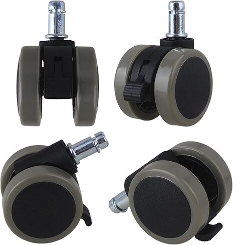 2 Inch Swivel Casters Furniture Wheels Grip Ring Stem with Brake for Sofa Bed Goods Shelf 5Pcs in Saudi Arabia