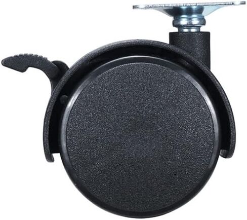 4Pcs Furniture Wheel Furniture Caster 40mm 48mm Plate with Brake Swivel Castor Wheels Replace(30mm) in Saudi Arabia