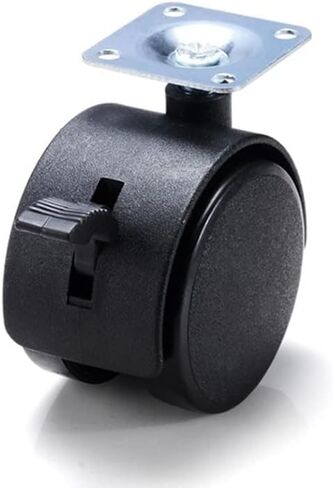 4Pcs Furniture Wheel Furniture Caster 40mm 48mm Plate with Brake Swivel Castor Wheels Replace(30mm) in Saudi Arabia