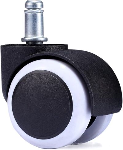 Chair Wheel Caster 2 Inch 50KG Swivel Castor Furniture Feet Replacement Wheels 360 Degree Roller Rubber(Click-in White) in Saudi Arabia