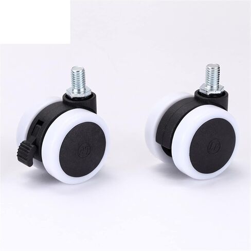 4pcs 40mm 1.5 بوصة كتم الصوت العالمي عجلات أثاث عجلة العجلات Caster Castor استبدال الثقيلة (صفيحة بدون فرامل) in Saudi Arabia
