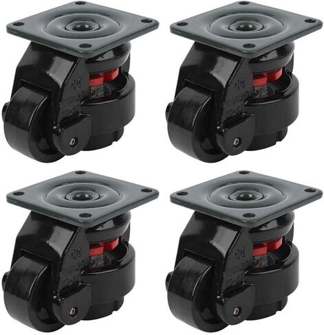 4Pcs Level Adjustment Caster Heavy Duty Industrial Roller Wheel Leveling Caster Wheel in Saudi Arabia