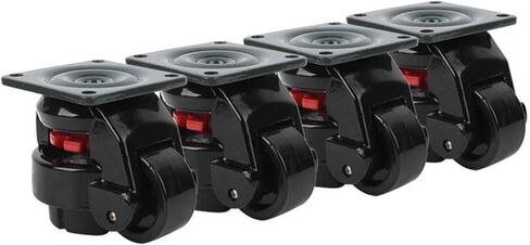 4Pcs Level Adjustment Caster Heavy Duty Industrial Roller Wheel Leveling Caster Wheel in Saudi Arabia