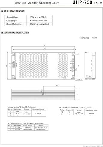 UHP-750-12 UHP-750-24 UHP-750-36 UHP-750-48 750W Switching Power Supply(UHP-750-12) in Saudi Arabia