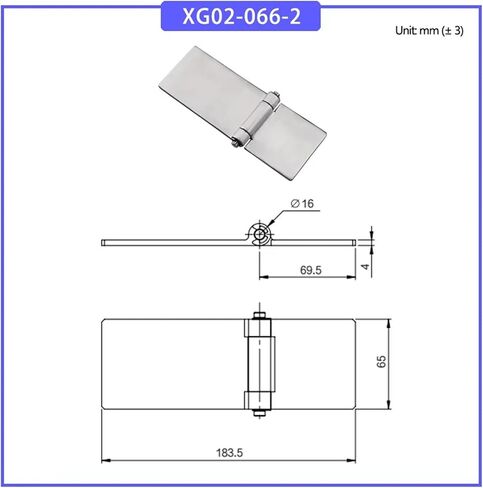 304 XG02-066-2 Stainless Steel Continuous Non Porous Hinge 1Pcs in Saudi Arabia