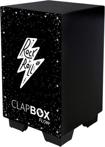 Clapbox Cajon Drum Box Series (H: 20 "W: 12" L: 12 ") - غير مصنوع في الصين - ثلاثة أفخيم داخلية مع ميزات المكافآت | العلامة التجارية الأكثر شعبية على الإنترنت (موسيقى الروك آند رول) in Kuwait