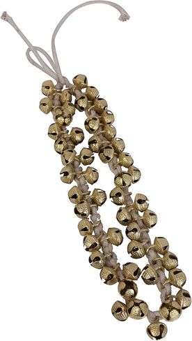 Indian Classical Kathak Ghungroo Pair 16 No. Big Bells Tied with Cotton Cord For Anklet Musical Instrument From India Dance Accessories (50-50) in Kuwait