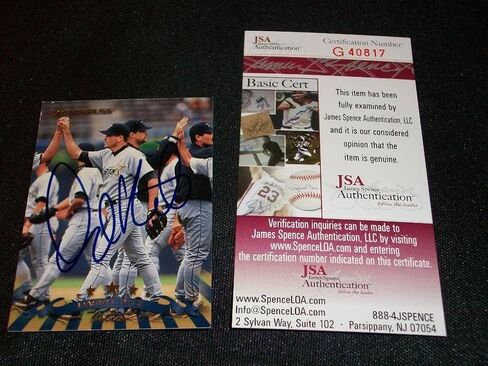 Houston Astros Darryl Kile (D.02) توقيع Auto 1998 Donruss Card #3 JSA Coa M7 - بطاقات البيسبول الموقعة in Saudi Arabia