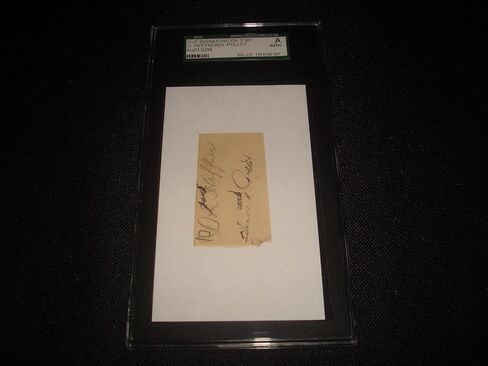 Howie Pollet 1942 Cardinals-Don Heffner 1937 Yankees Signed SGC Certified Auto - Baseball Slabbed Autographed Cards in Saudi Arabia