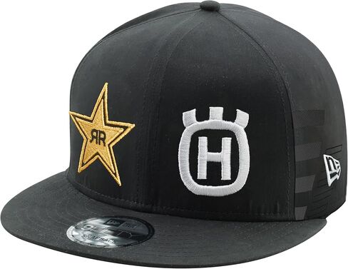 Husqvarna Motorcycles Rockstar Replica Team Flat Cap, Black, One Size in Saudi Arabia