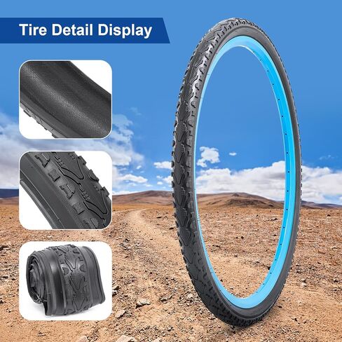 24x1.75 (47-507) إطارات الدراجة على مدار 24 بوصة مناسبة لـ 24 × 1.75 24 × 1.75 إطار بديل للطي في المدينة/الطريق (واحد) in Kuwait