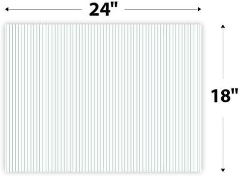 علامات الفناء 50 حزمة ، علامات فارغة بيضاء 18 × 24 بوصة 4 ملم لوحة العلامات البلاستيكية المموجة ، حزم من 50 قطعة ، كبيرة للإعلان عن أي أحداث ، سفينة في نفس اليوم (50Signs18x24) in Saudi Arabia