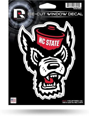 Rico Industries NCAA North Carolina State Wolfpack Die Cut Vinyl Secal in Kuwait