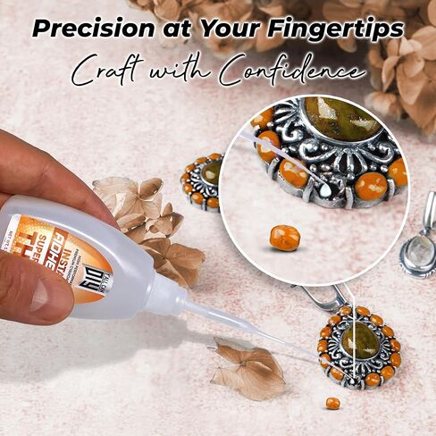Y’allCanDiy Super Glue for Glass 4 Pk x .7 Oz. (20g) – Instant-Bond Clear Adhesive for Glass, Acrylic, Crystal, Mirrors, Jewelry & Crafts – Strong, Precise, Flexible Repair for Delicate Surfaces in Saudi Arabia