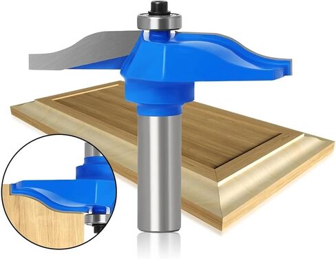 12mm 1/2" Shank Round Over Rail & Stile with Cove Panel Raiser Bit Set 1pcs(12mm Shank) in Saudi Arabia