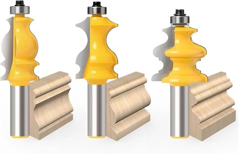 12mm 1/2inch Shank Special Moulding Handrail Wood Router Bit Woodworking Milling Cutter 1pcs(SKU-3-0.5in Shank) in Saudi Arabia