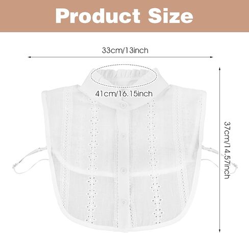 Jacquard Pure Cotton Fake Collar ، طوق مزيف قابل للفصل in Kuwait