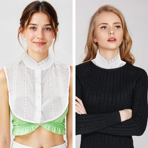 Jacquard Pure Cotton Fake Collar ، طوق مزيف قابل للفصل in Kuwait