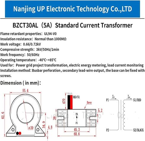 المحول الحالي BZCT30AL 30/5 50/5A 100/5 150/5 200/5 400/5 in Saudi Arabia