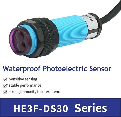 Waterproof Diffuse Switch photoelectric Sensor AE3F-DS30 Series with Short Circuit Protection NPN NO Detection Range 30 Cm in Saudi Arabia